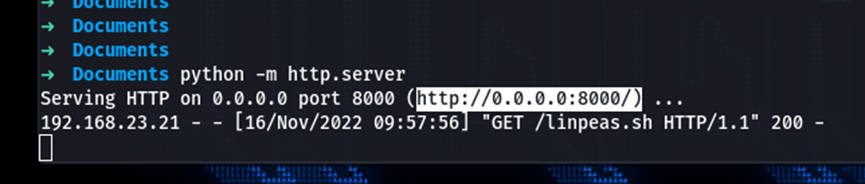 kali利用python创建临时web服务器